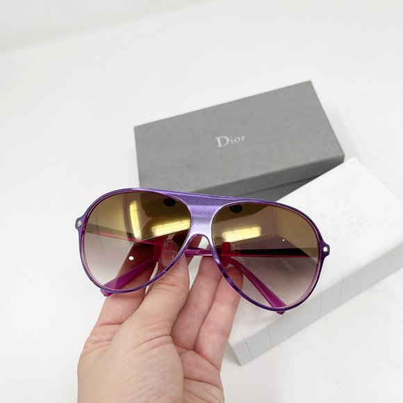 Dior Other - RARE UNICORN UNISEX Dior Purple Aviator Sunglasses Shades Les Marquises Tahuata